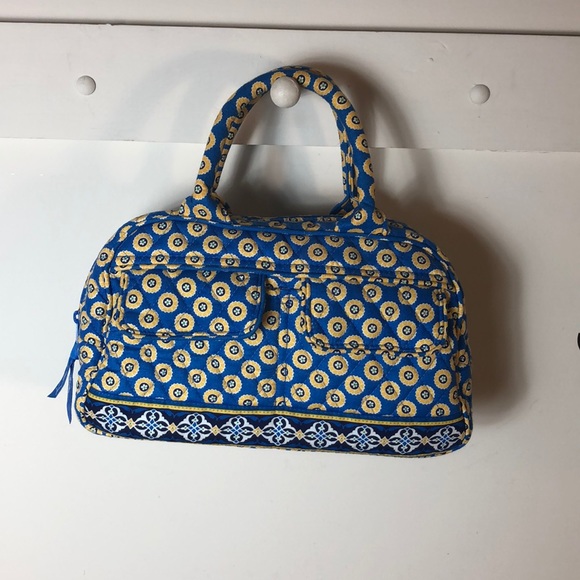 Vera Bradley Handbags - Vera Bradely Riviera Blue and Yellow Purse